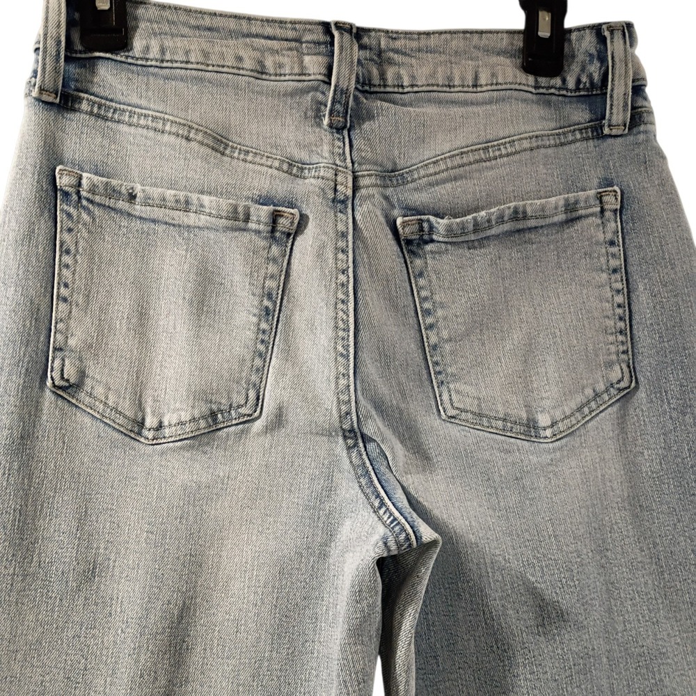 EUC High Rise Original Fit Kick Boot Ankle Women's Size 8 Short Blue Denim Jeans - Picture 5 of 12
